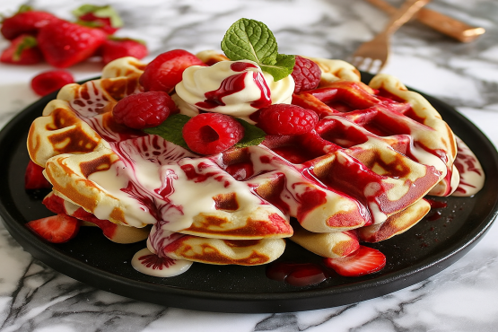 RED & WHITE WAFFLE