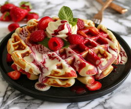 RED & WHITE WAFFLE